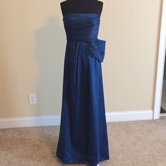 navy blue ankle length dresses